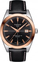 Wrist Watch TISSOT Gentleman Powermatic 80 Silicium Solid 18k Gold Bezel T927.407.46.051.00 