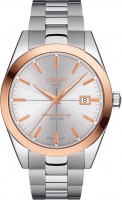 Wrist Watch TISSOT Gentleman Powermatic 80 Silicium Solid 18k Gold Bezel T927.407.41.031.00 