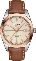 Photos - Wrist Watch TISSOT Gentleman Powermatic 80 Silicium Solid 18k Gold Bezel T927.407.46.261.00 