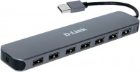 Photos - Card Reader / USB Hub D-Link DUB-H7/E1A 