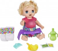 Photos - Doll Hasbro Happy Hungry Baby Blond Curly Hair E4894 