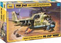 Model Building Kit Zvezda Soviet attack helicopter MI-24P Hind (1:72) 