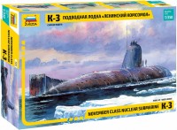 Model Building Kit Zvezda Nuclear Submarine K-3 November Class (1:350) 