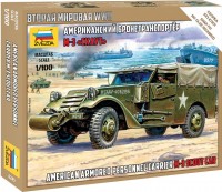 Model Building Kit Zvezda American Armored Personnel Carrier M-3 Scout Car (1:100) 