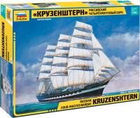 Model Building Kit Zvezda Russian Four Masted Barque Kruzenshtern (1:200) 