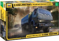 Model Building Kit Zvezda Russian Three Axle Truck K-5350 Mustang (1:35) 