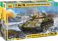 Model Building Kit Zvezda Soviet Medium Tank T-34/76 Mod. 1942 (1:35) 