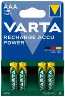 Photos - Battery Varta Rechargeable Accu  4xAAA 800 mAh