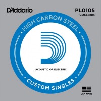 Photos - Strings DAddario Single Plain Steel 0105 