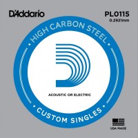 Strings DAddario Single Plain Steel 0115 