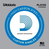 Photos - Strings DAddario Single Plain Steel 0135 