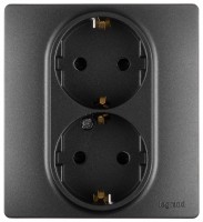 Photos - Socket Legrand Etika 672633 graphite