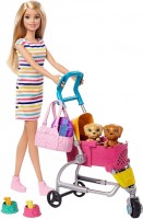 Doll Barbie Strolln Play Pups GHV92 