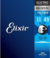 Photos - Strings Elixir Polyweb Anti Rust Steels Electric Medium 11-49 