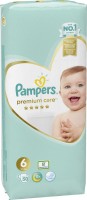 Photos - Nappies Pampers Premium Care 6 / 50 pcs 