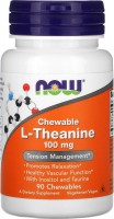 Photos - Amino Acid Now Chewable L-Theanine 100 mg 90 tab 