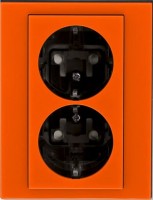 Photos - Socket ABB Levit 2CHH223457C6066 orange