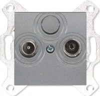 Photos - Socket ABB Levit 2CHH083607A6069 silver