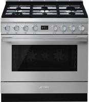 Photos - Cooker Smeg CPF9GPX stainless steel