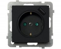 Photos - Socket Ospel GP-1RSPUSB/m/33 black