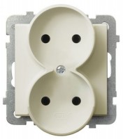 Photos - Socket Ospel GP-2RR/m/27 beige