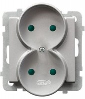 Photos - Socket Ospel GP-2RRP/m/38 silver