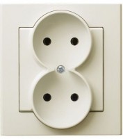 Photos - Socket Ospel GP-2R/27 beige