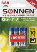 Photos - Battery SONNEN Super Alkaline  4xAAA