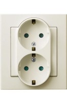 Photos - Socket Ospel GP-2RSP/27 beige