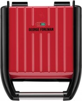 Electric Grill George Foreman Compact Steel Grill 25030-56 red