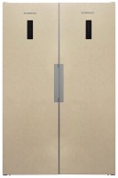 Photos - Fridge Scandilux SBS 711 EZ12 B beige