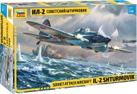 Model Building Kit Zvezda Soviet Attack Aircraft IL-2 Shturmovik (1:48) 