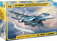 Model Building Kit Zvezda Russian Air Superiority Fighter SU-30SM Flanker C (1:72) 