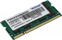 Photos - RAM Patriot Memory DDR2 SO-DIMM 1x2Gb PSD22G8002S