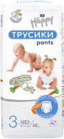 Photos - Nappies Bella Baby Happy Pants Midi 3 / 48 pcs 