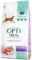 Photos - Cat Food Optimeal Adult Hairball Duck  10 kg