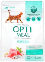 Photos - Cat Food Optimeal Adult Sterilised with Turkey  200 g