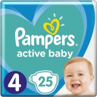 Photos - Nappies Pampers Active Baby 4 / 25 pcs 