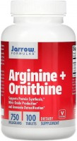 Amino Acid Jarrow Formulas Arginine plus Ornithine 750 mg 100 tab 