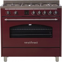 Photos - Cooker Vestfrost VC993WNPBR burgundy