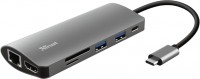 Card Reader / USB Hub Trust Dalyx 7-in-1 USB-C Multiport Adapter 