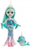 Doll Enchantimals Naddie Narwhal and Sword GJX41 