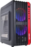 Photos - Computer Case QUBE QB43M RGB black