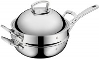 Photos - Pan WMF Wok 07.5351.6140 32 cm  chrome