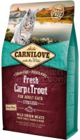 Cat Food Carnilove Adult Sterilised with Fresh Carp/Trout  400 g