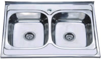 Photos - Kitchen Sink Zerix 80x60 0.8/180 Z8060B-08-180E 800x600