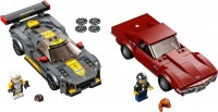 Construction Toy Lego Chevrolet Corvette C8.R Race Car and 1968 Chevrolet Corvette 76903 