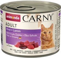 Photos - Cat Food Animonda Adult Carny Beef/Lamb  0.2 kg 6 pcs