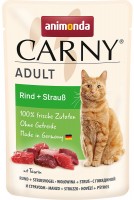 Photos - Cat Food Animonda Adult Carny Beef/Ostrich  12 pcs