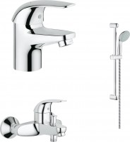 Photos - Bath Tap Set Grohe Euroeco 124428 